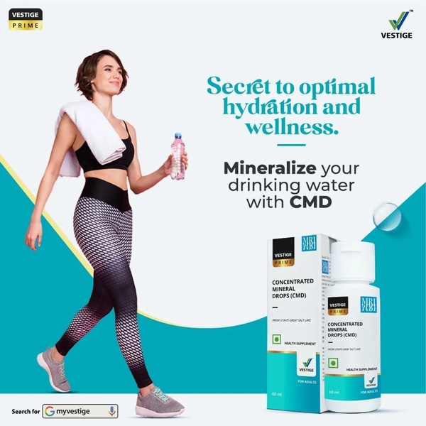 This ad features a fitness-focused lifestyle image paired with clear product labeling to communicate health benefits.